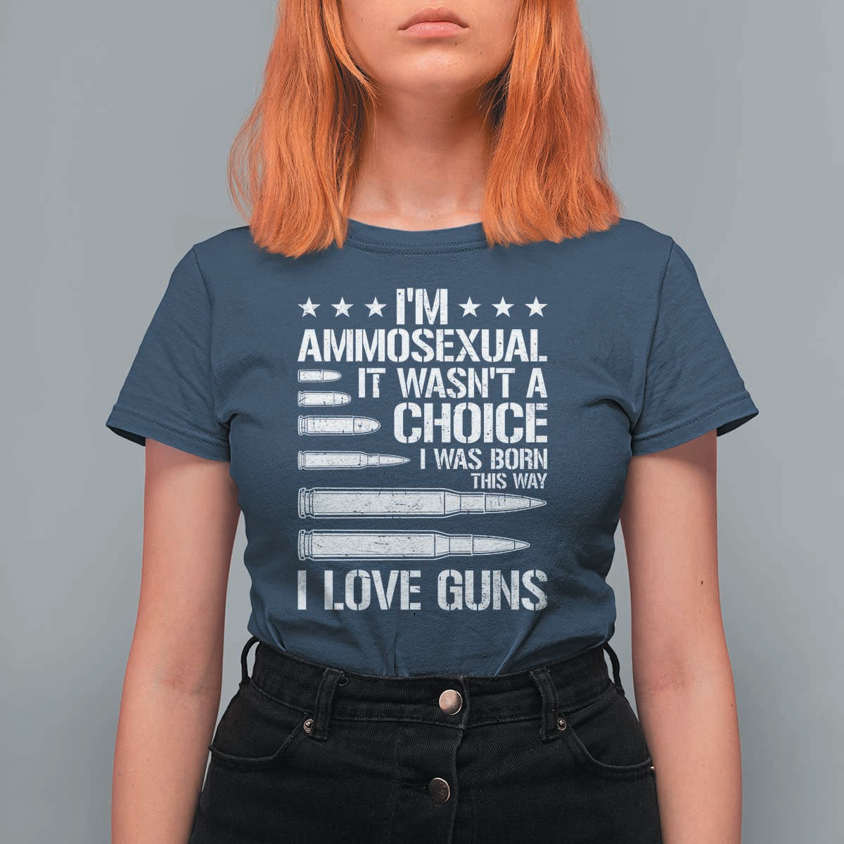 Funny Im Ammosexual T Shirt For Women American Freedom Second Amendment
