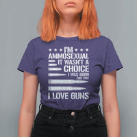 Funny Im Ammosexual T Shirt For Women American Freedom Second Amendment