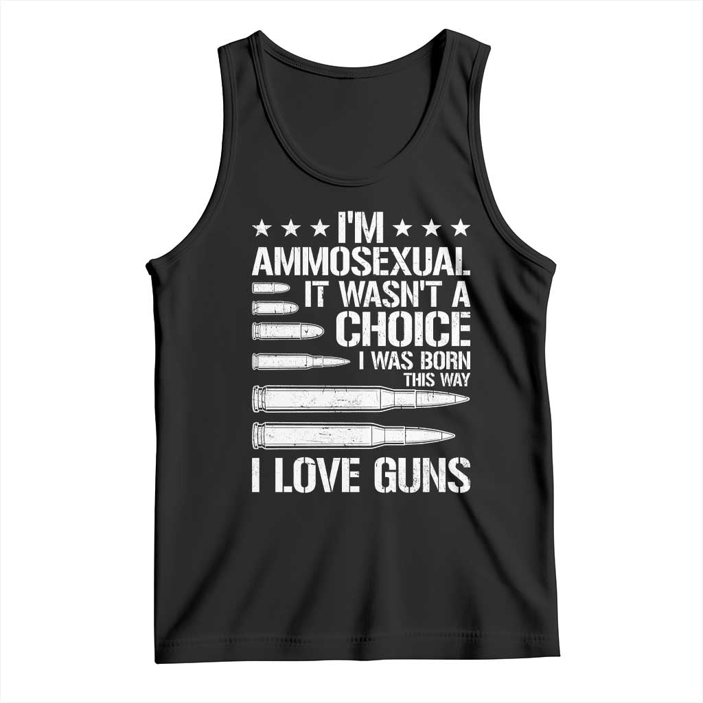 Funny Im Ammosexual Tank Top American Freedom Second Amendment