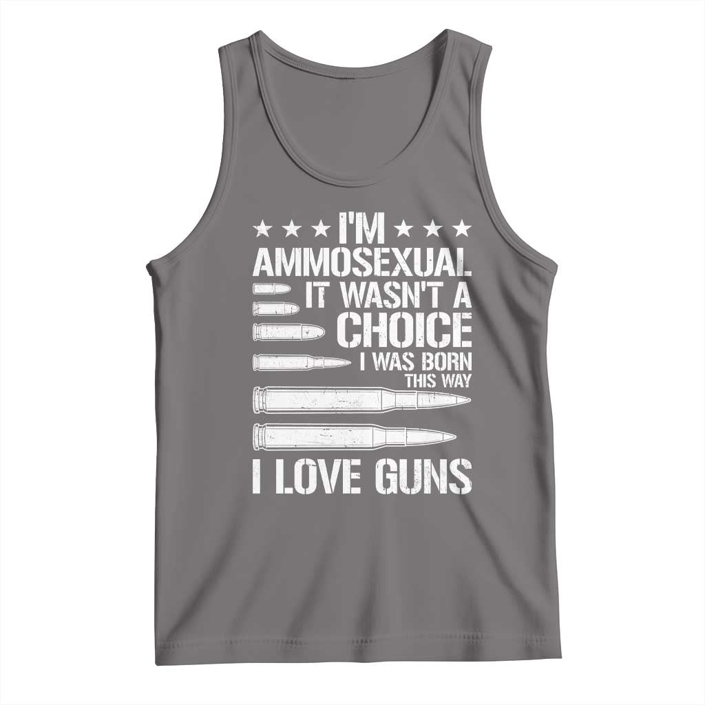 Funny Im Ammosexual Tank Top American Freedom Second Amendment