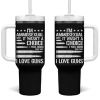 Funny Im Ammosexual Tumbler With Handle American Freedom Second Amendment