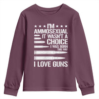 Funny Im Ammosexual Youth Sweatshirt American Freedom Second Amendment
