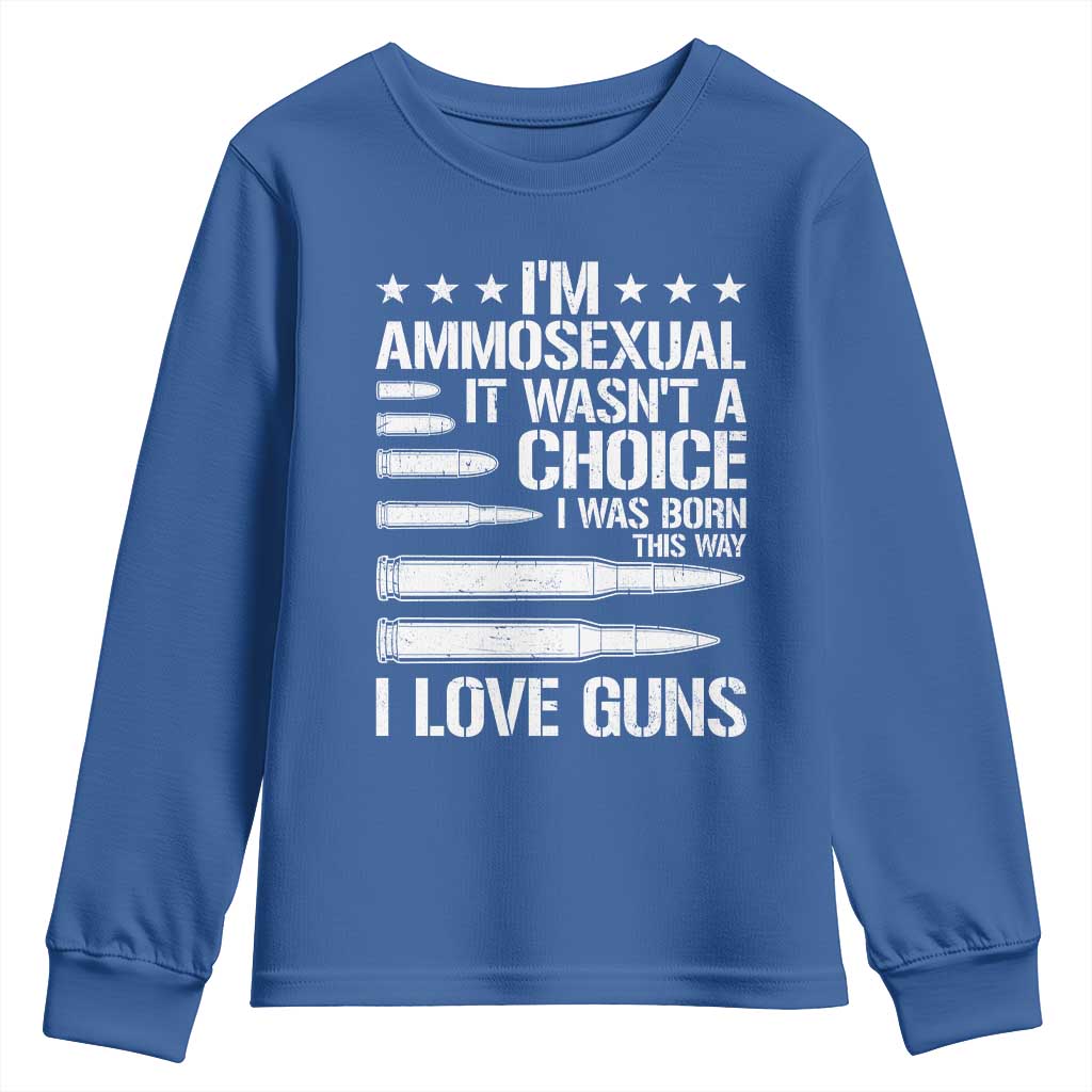 Funny Im Ammosexual Youth Sweatshirt American Freedom Second Amendment