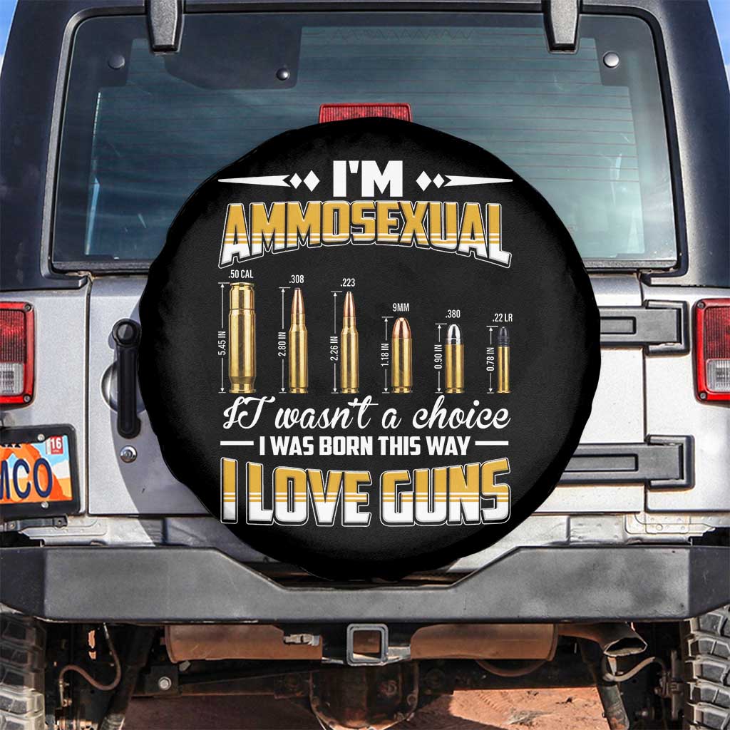 Funny Im Ammosexual Spare Tire Cover Second Amendment Patriotic Freedom Graphic