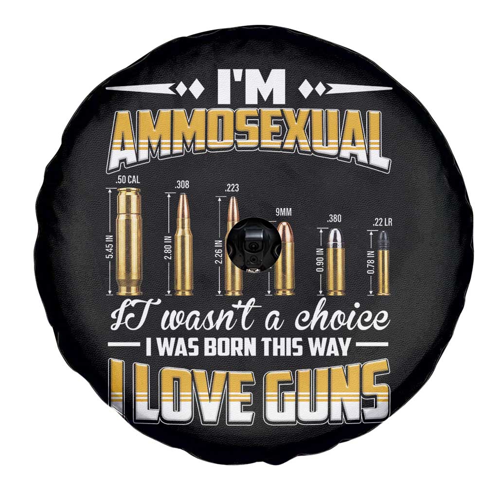 Funny Im Ammosexual Spare Tire Cover Second Amendment Patriotic Freedom Graphic