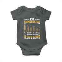 Funny Im Ammosexual Baby Onesie Second Amendment Patriotic Freedom Graphic