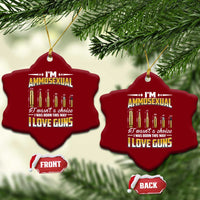 Funny Im Ammosexual Ceramic Ornament Second Amendment Patriotic Freedom Graphic