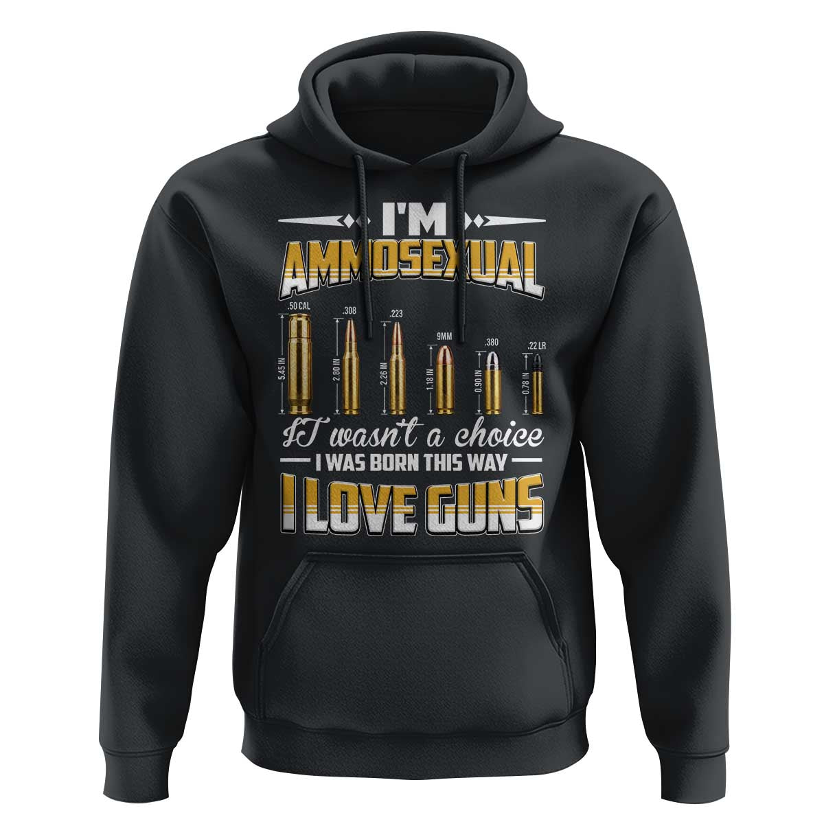 Funny Im Ammosexual Hoodie Second Amendment Patriotic Freedom Graphic