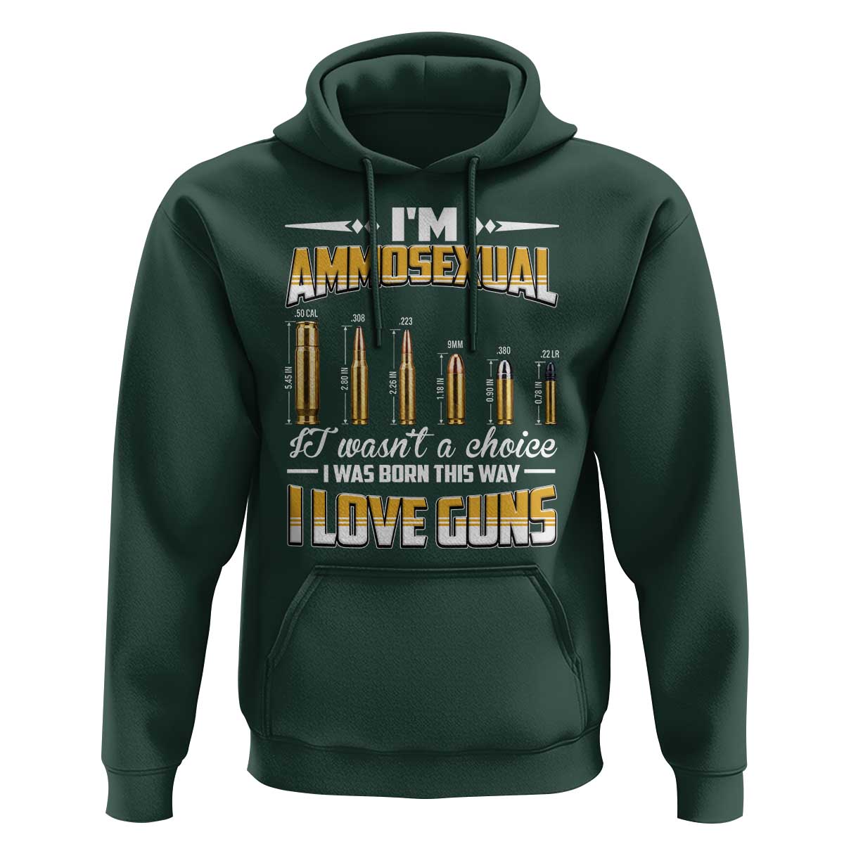 Funny Im Ammosexual Hoodie Second Amendment Patriotic Freedom Graphic