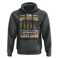 Funny Im Ammosexual Hoodie Second Amendment Patriotic Freedom Graphic