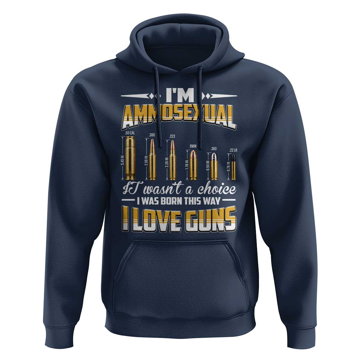 Funny Im Ammosexual Hoodie Second Amendment Patriotic Freedom Graphic