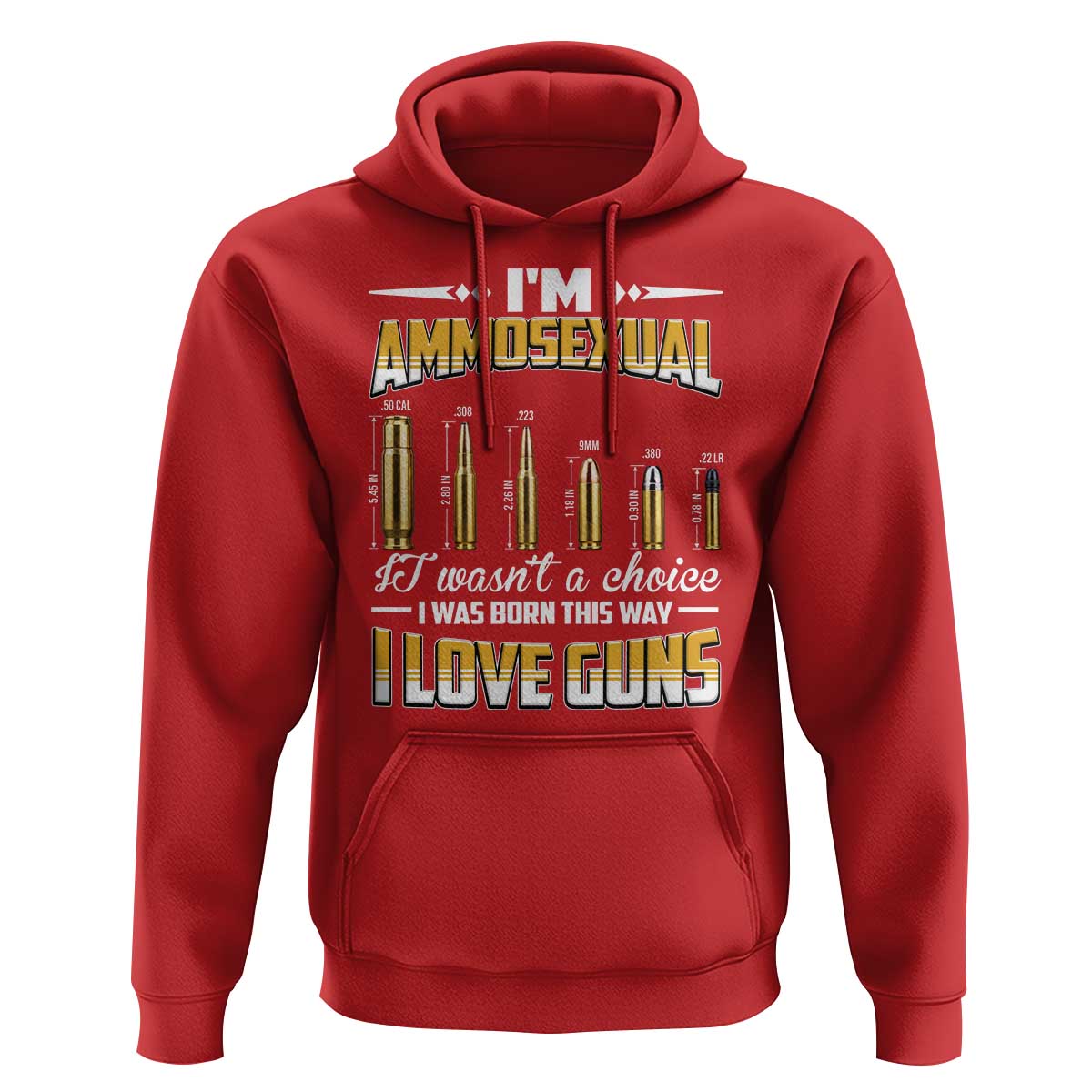 Funny Im Ammosexual Hoodie Second Amendment Patriotic Freedom Graphic