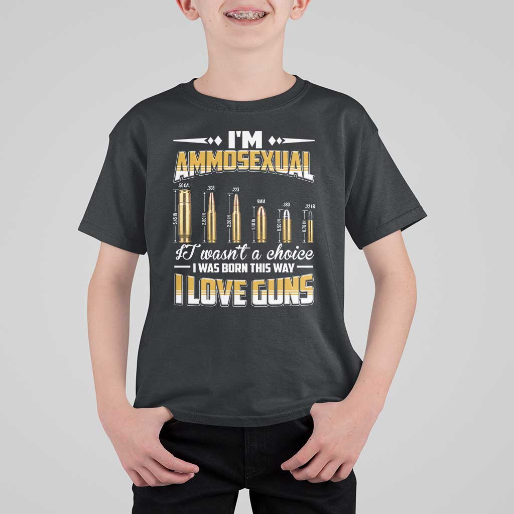 Funny Im Ammosexual T Shirt For Kid Second Amendment Patriotic Freedom Graphic