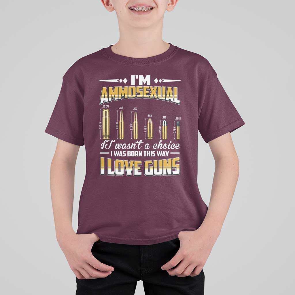 Funny Im Ammosexual T Shirt For Kid Second Amendment Patriotic Freedom Graphic