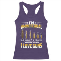 Funny Im Ammosexual Racerback Tank Top Second Amendment Patriotic Freedom Graphic