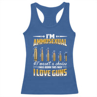 Funny Im Ammosexual Racerback Tank Top Second Amendment Patriotic Freedom Graphic