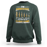 Funny Im Ammosexual Sweatshirt Second Amendment Patriotic Freedom Graphic