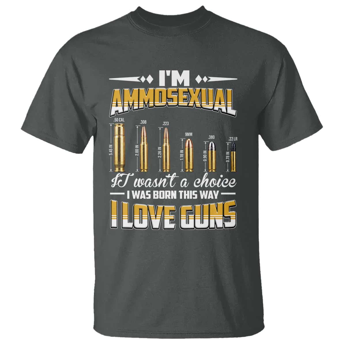 Funny Im Ammosexual T Shirt Second Amendment Patriotic Freedom Graphic