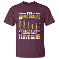 Funny Im Ammosexual T Shirt Second Amendment Patriotic Freedom Graphic