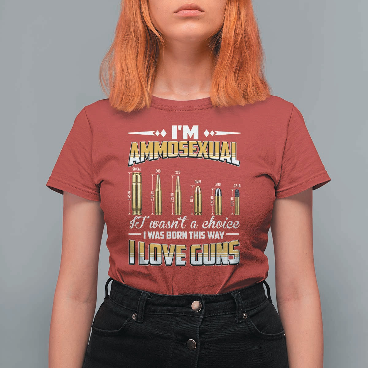 Funny Im Ammosexual T Shirt For Women Second Amendment Patriotic Freedom Graphic