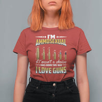 Funny Im Ammosexual T Shirt For Women Second Amendment Patriotic Freedom Graphic