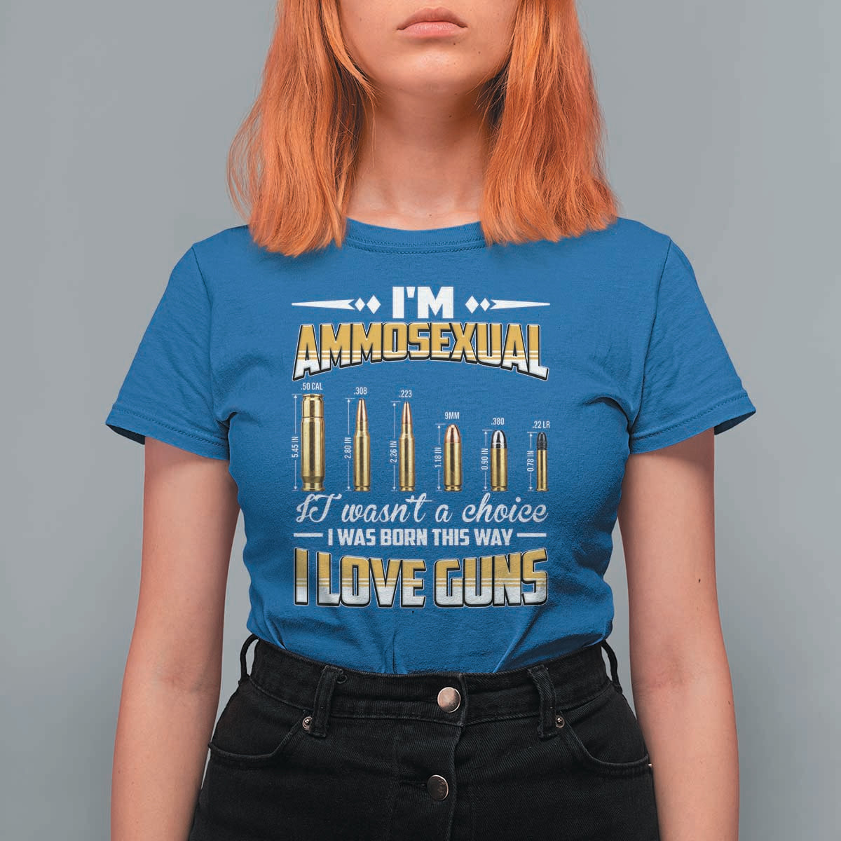Funny Im Ammosexual T Shirt For Women Second Amendment Patriotic Freedom Graphic