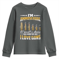 Funny Im Ammosexual Youth Sweatshirt Second Amendment Patriotic Freedom Graphic
