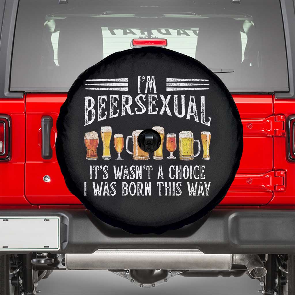Funny Im Beersexual Spare Tire Cover Born This Way Beer Lover Graphic