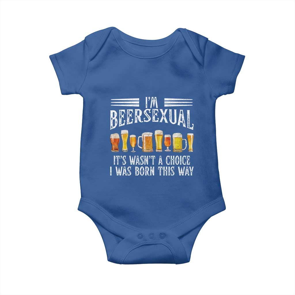 Funny Im Beersexual Baby Onesie Born This Way Beer Lover Graphic