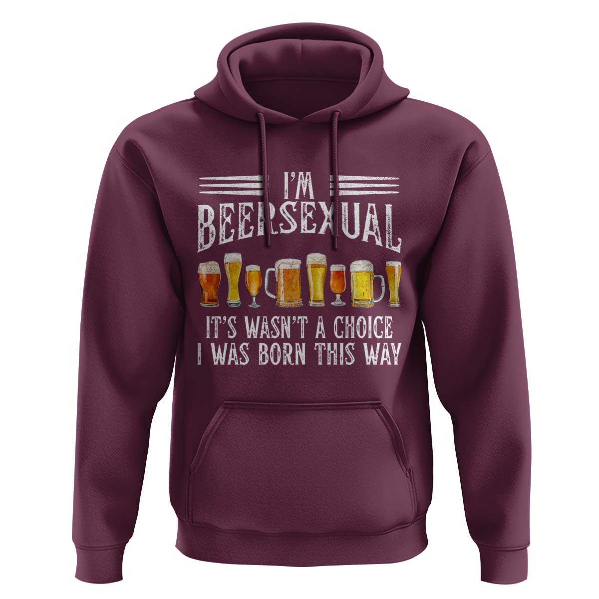 Funny Im Beersexual Hoodie Born This Way Beer Lover Graphic