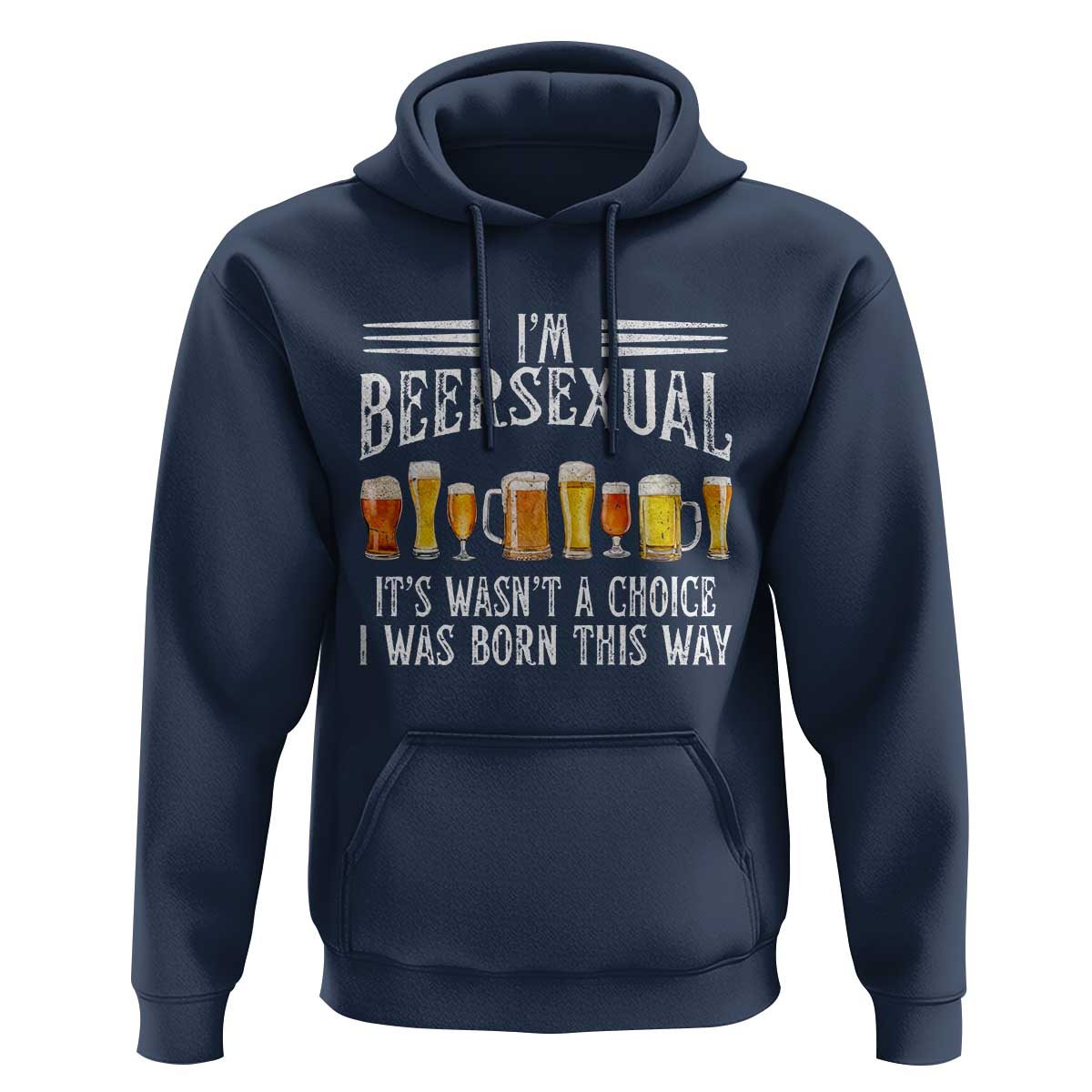 Funny Im Beersexual Hoodie Born This Way Beer Lover Graphic