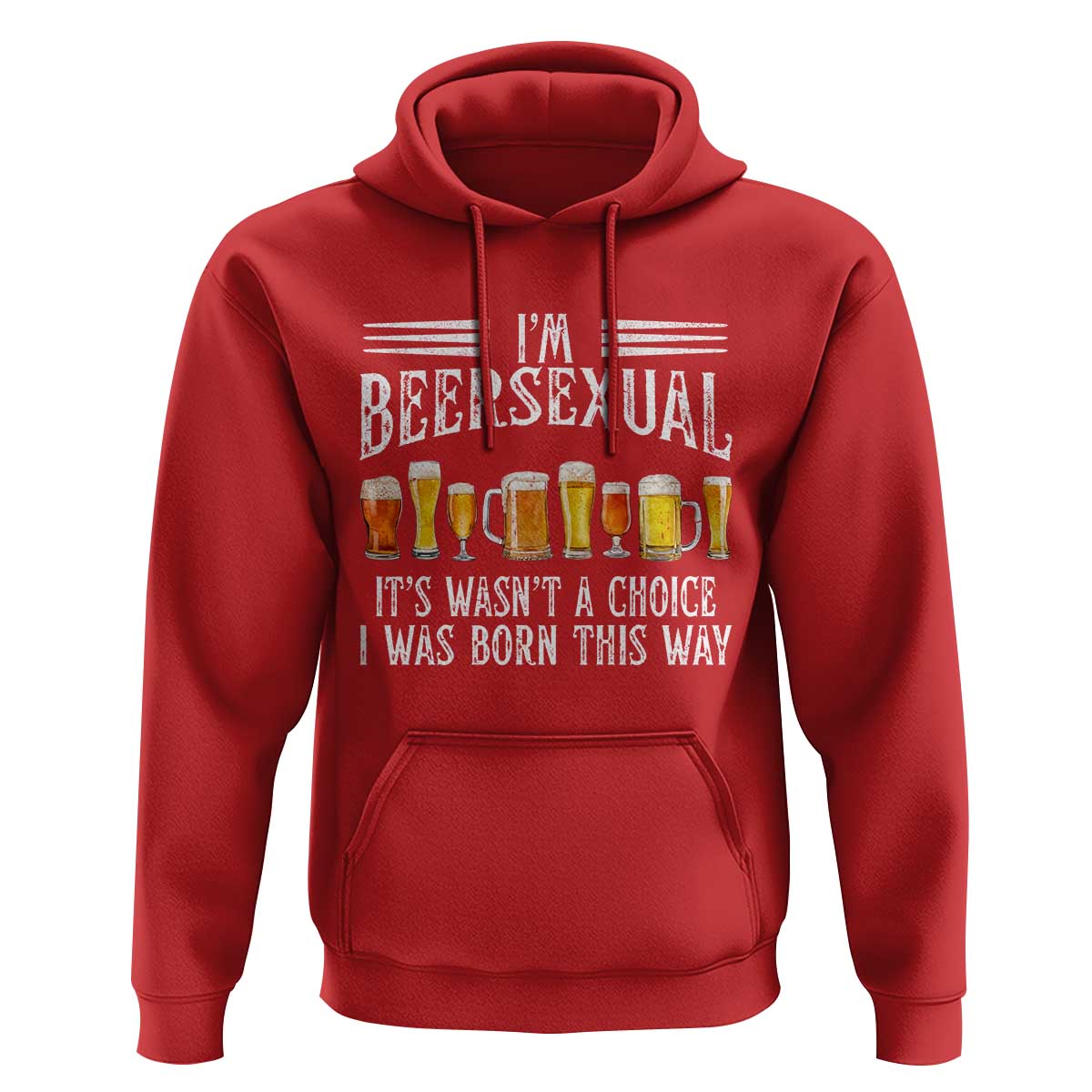 Funny Im Beersexual Hoodie Born This Way Beer Lover Graphic