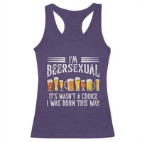Funny Im Beersexual Racerback Tank Top Born This Way Beer Lover Graphic