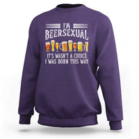 Funny Im Beersexual Sweatshirt Born This Way Beer Lover Graphic