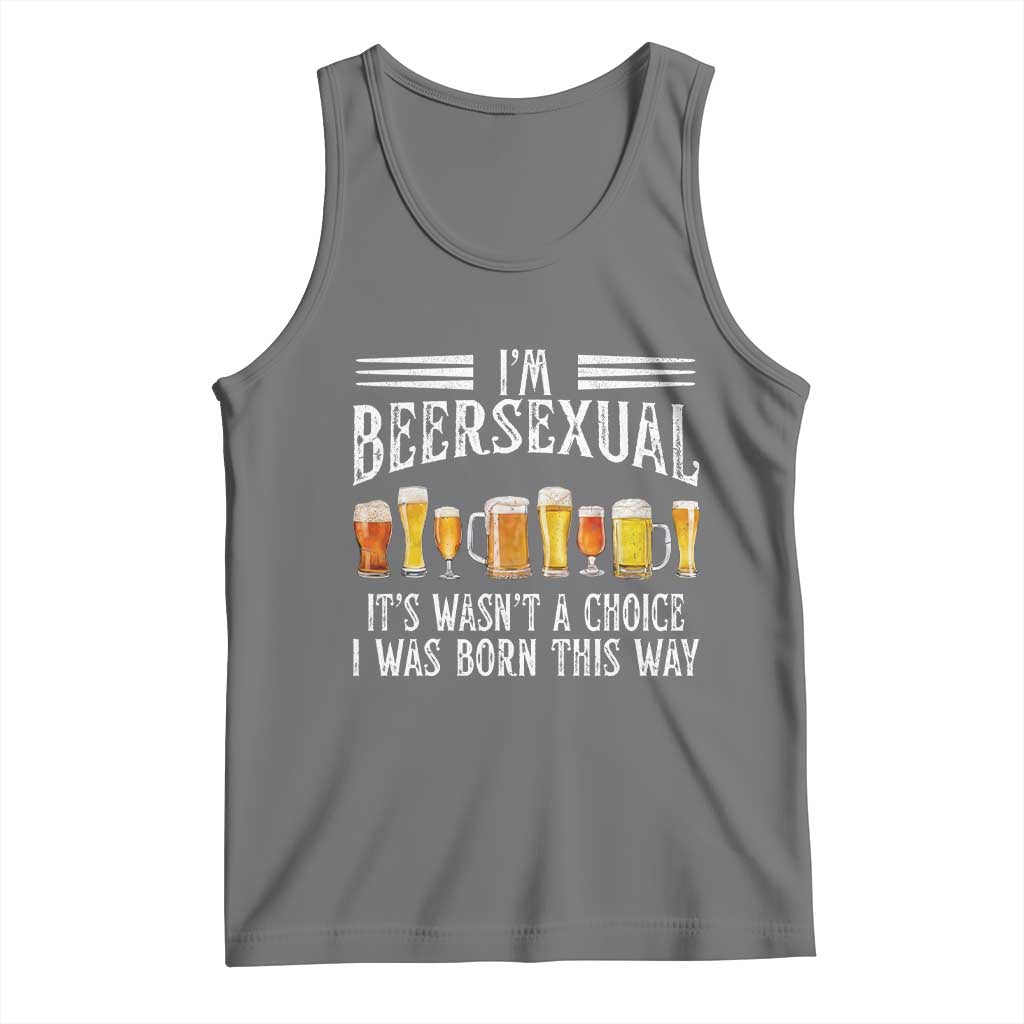 Funny Im Beersexual Tank Top Born This Way Beer Lover Graphic