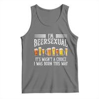 Funny Im Beersexual Tank Top Born This Way Beer Lover Graphic