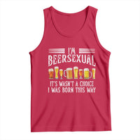 Funny Im Beersexual Tank Top Born This Way Beer Lover Graphic
