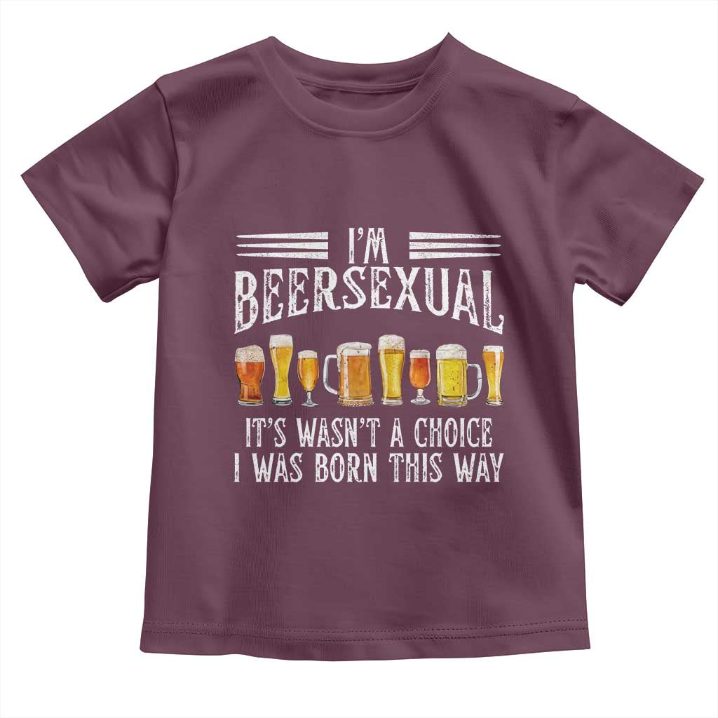 Funny Im Beersexual Toddler T Shirt Born This Way Beer Lover Graphic
