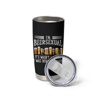 Funny Im Beersexual Tumbler Cup Born This Way Beer Lover Graphic