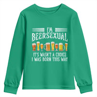 Funny Im Beersexual Youth Sweatshirt Born This Way Beer Lover Graphic