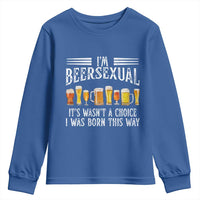 Funny Im Beersexual Youth Sweatshirt Born This Way Beer Lover Graphic