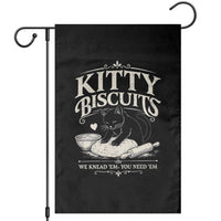 Kitty Biscuits We Knead Em You Need Em Garden Flag Funny Black Cat Making Biscuits Baking