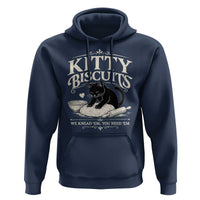 Kitty Biscuits We Knead Em You Need Em Hoodie Funny Black Cat Making Biscuits Baking