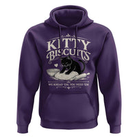 Kitty Biscuits We Knead Em You Need Em Hoodie Funny Black Cat Making Biscuits Baking