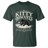 Kitty Biscuits We Knead Em You Need Em T Shirt Funny Black Cat Making Biscuits Baking