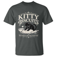 Kitty Biscuits We Knead Em You Need Em T Shirt Funny Black Cat Making Biscuits Baking