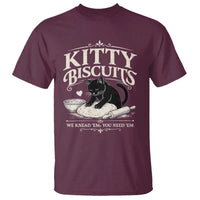 Kitty Biscuits We Knead Em You Need Em T Shirt Funny Black Cat Making Biscuits Baking