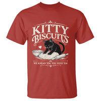 Kitty Biscuits We Knead Em You Need Em T Shirt Funny Black Cat Making Biscuits Baking