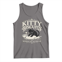 Kitty Biscuits We Knead Em You Need Em Tank Top Funny Black Cat Making Biscuits Baking