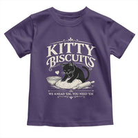 Kitty Biscuits We Knead Em You Need Em Toddler T Shirt Funny Black Cat Making Biscuits Baking